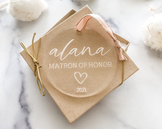 Matron of Honor Proposal Ornament